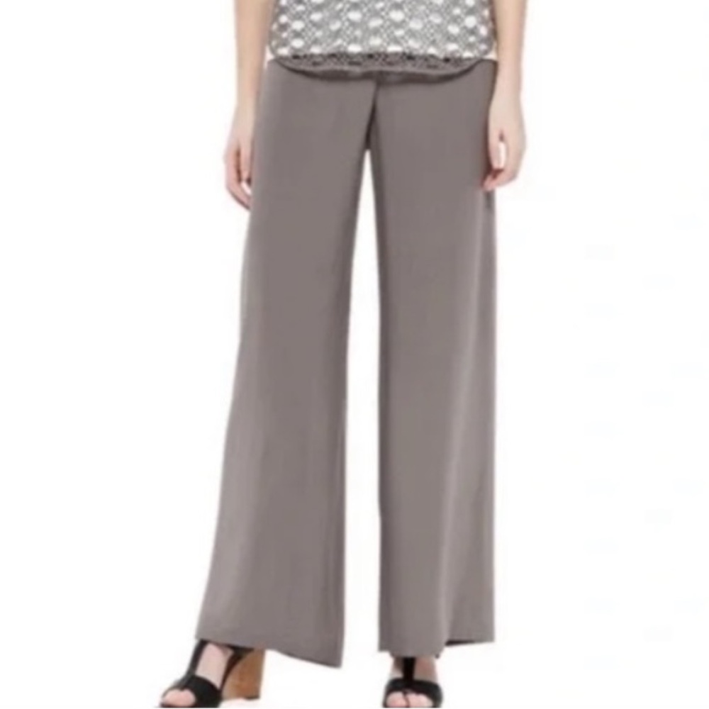 Eileen Fisher 100% Silk High Waisted Pant